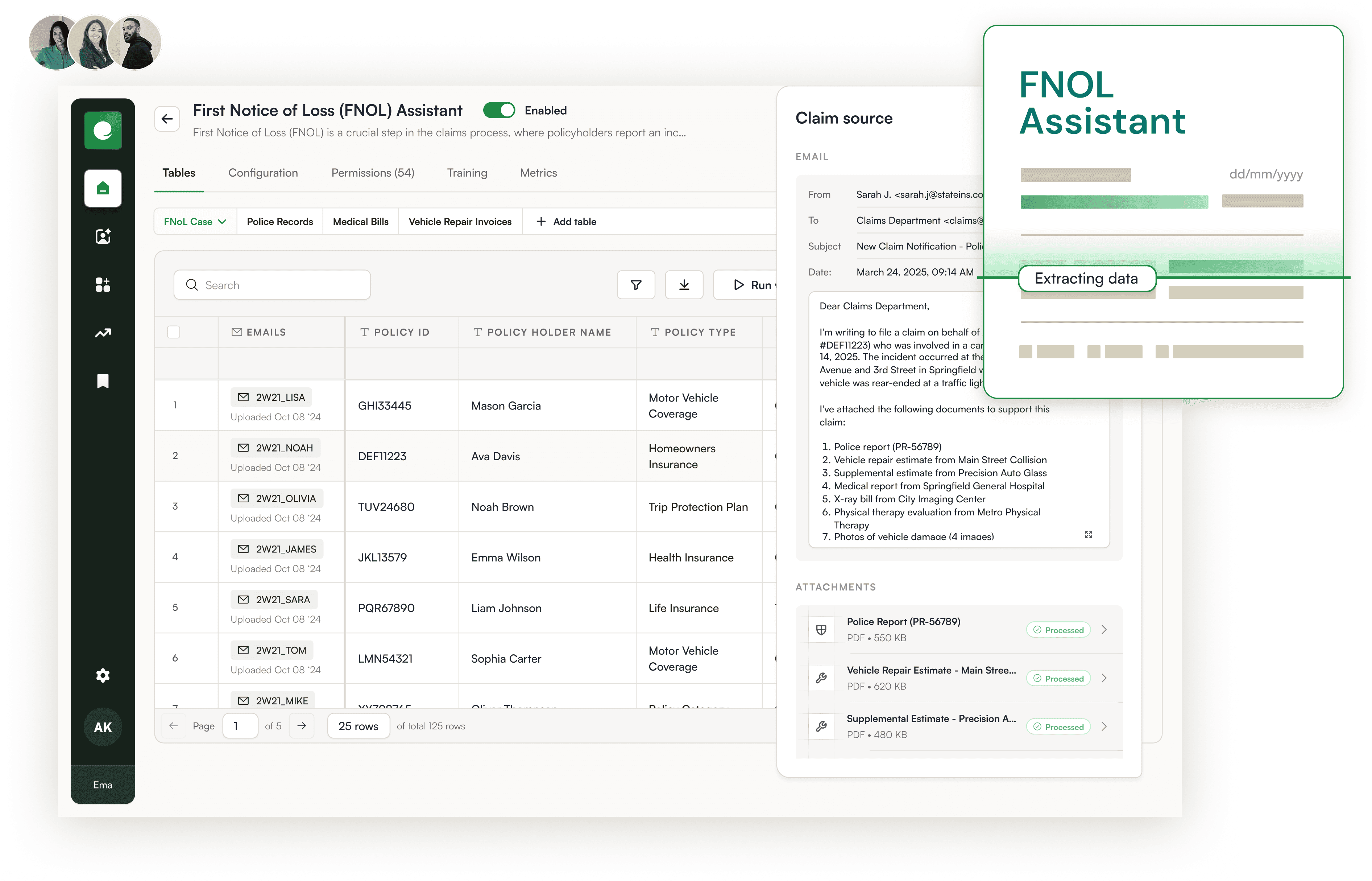 Automate repetitive tasks so adjusters focus on complex decisions, not data entry