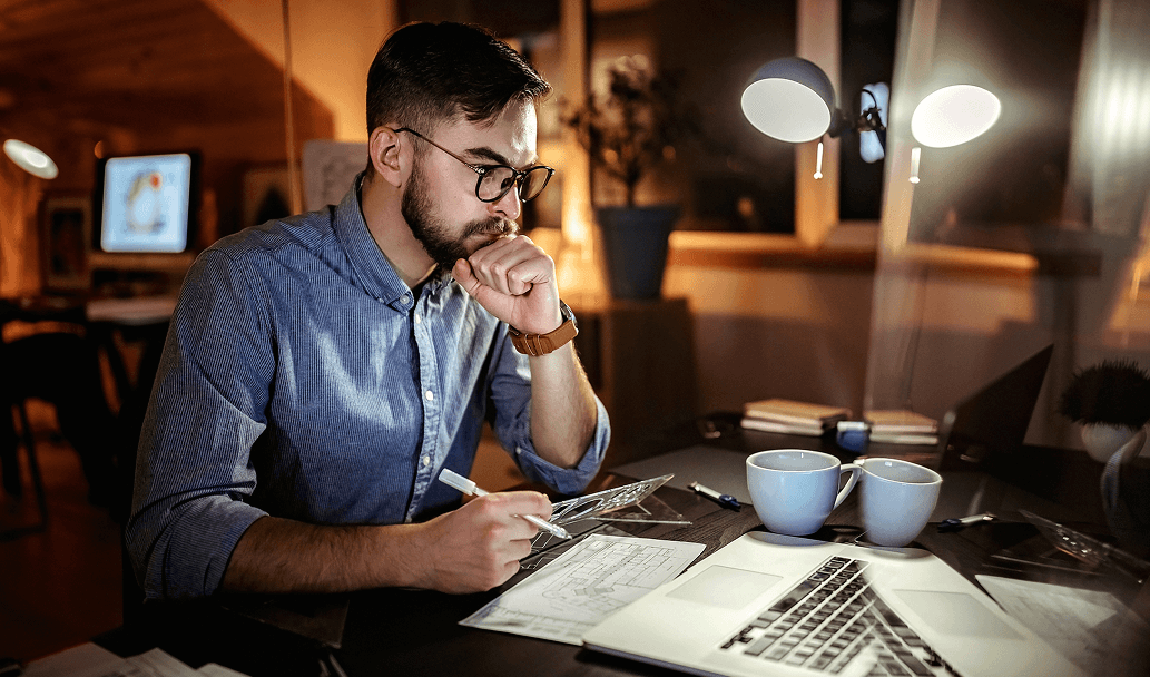 Document Generation Platform with floating UI elements