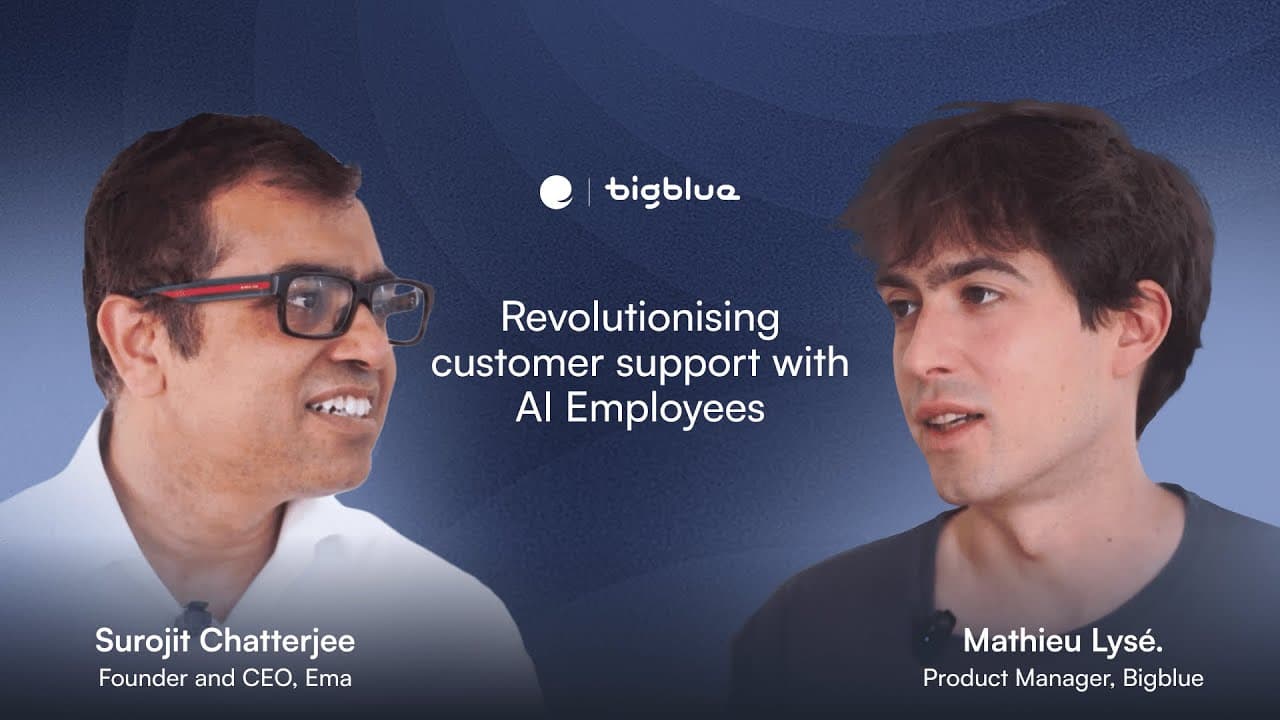 How AI Employees Transform Customer Support | Bigblue x Ema