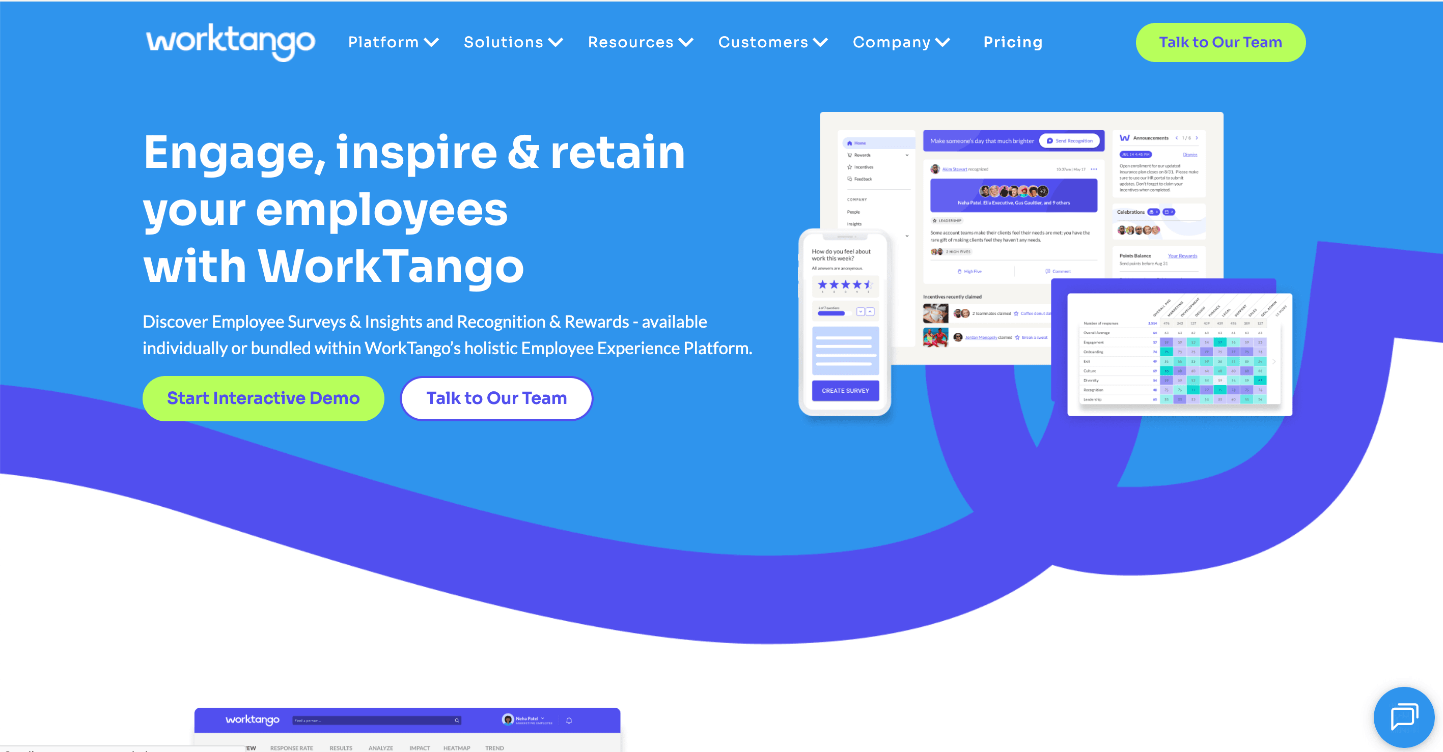 Worktango Ui Top Digital Employee Experience Software for 2026